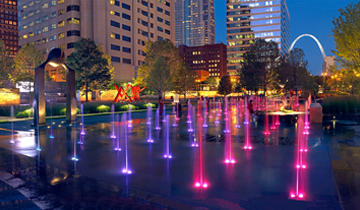 City Garden splash pad downtown St. Louis