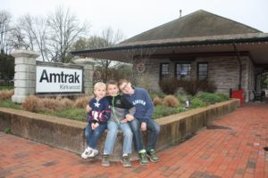 Leaving Amtrak station in Kirkwood, MO for Kansas City